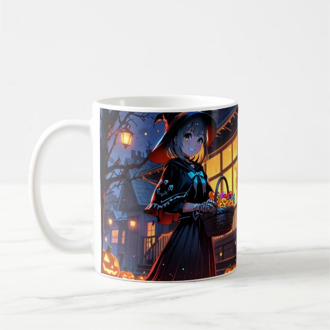 Chica Halloween Mug - Copa Anime Spooky (Izquierda)