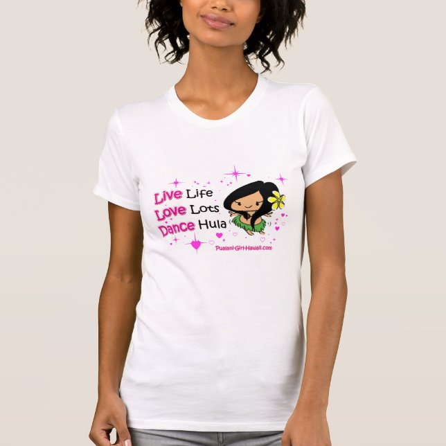 Chica Hawaii - camiseta de Pualani (Anverso)
