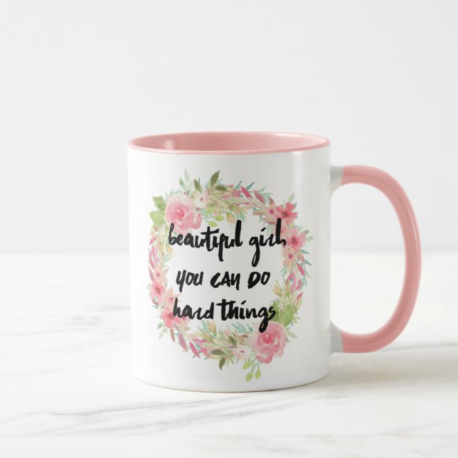 Chica hermoso USTED PUEDE HACER la taza DURA de (Derecha)