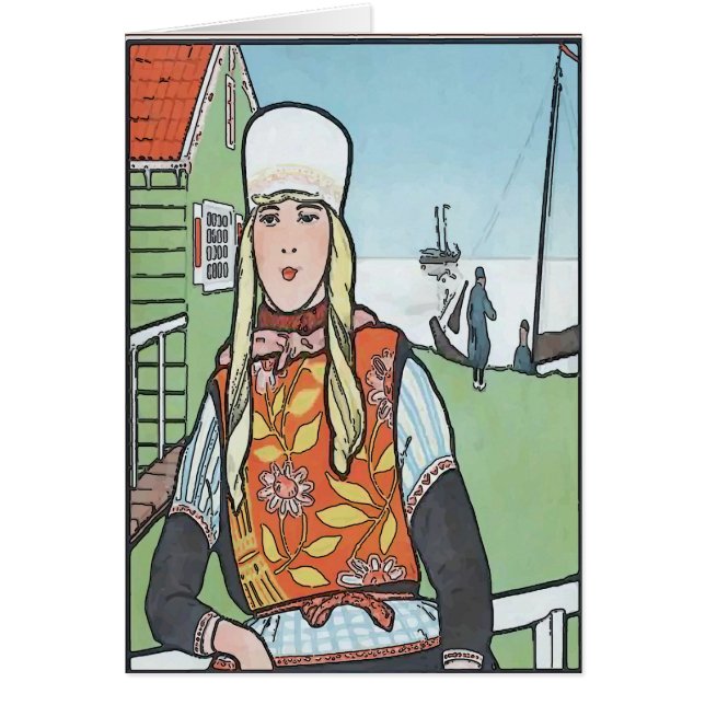 Chica holandés vintage (Frente)