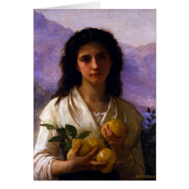 Chica Holding Lemons William-Adolphe Bouguereau (Frente)