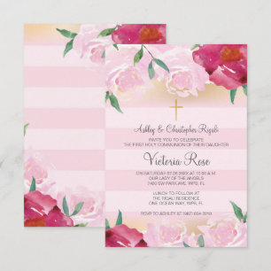 Chica Invitación a la Santa Primera Comunión