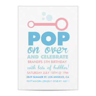 (Chica) Invitación de cumpleaños temática a Fiesta