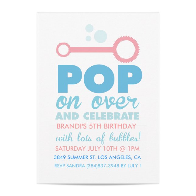 (Chica) Invitación de cumpleaños temática a Fiesta (Subido por el creador)