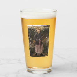 Chica joven caminando entre flores (Bastien-Lepage