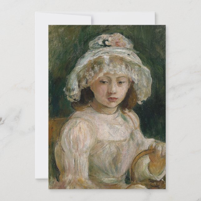 Chica joven con Gorra | Berthe Morisot (Anverso)