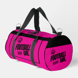 Chica jugador de fútbol, equipo, bolsa de regalo