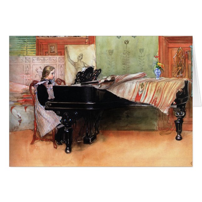 Chica jugando al piano (Anverso (Horizontal))