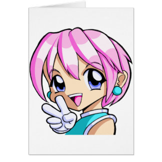 Chica lindo del animado