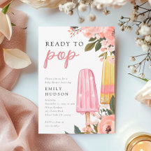 Chica listo para activar la invitación a Baby Show