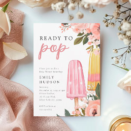 Chica listo para activar la invitación a Baby Show