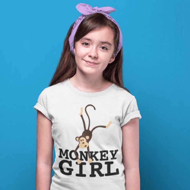 CHICA MONKEY CHICAS DIVERSOS CAMISETAS DE NIÑOS (Subido por el creador)