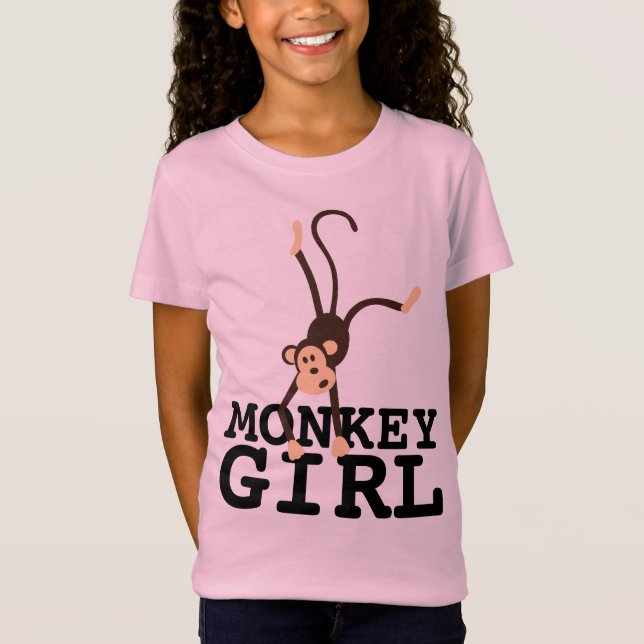 CHICA MONKEY CHICAS DIVERSOS CAMISETAS DE NIÑOS (Anverso)