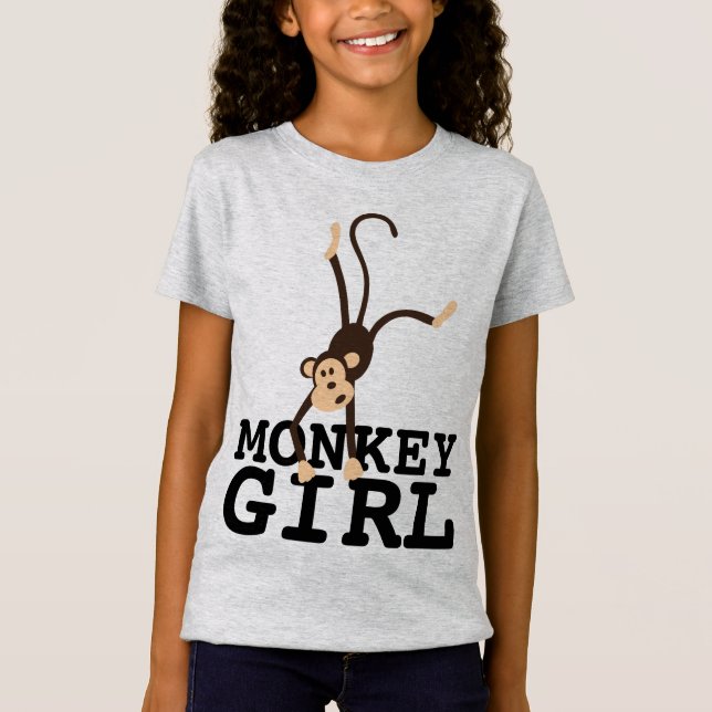 CHICA MONKEY CHICAS DIVERSOS CAMISETAS DE NIÑOS (Anverso)