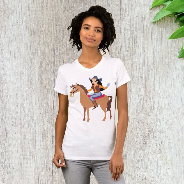 Chica Montando Una Camiseta De Caballo (Subido por el creador)