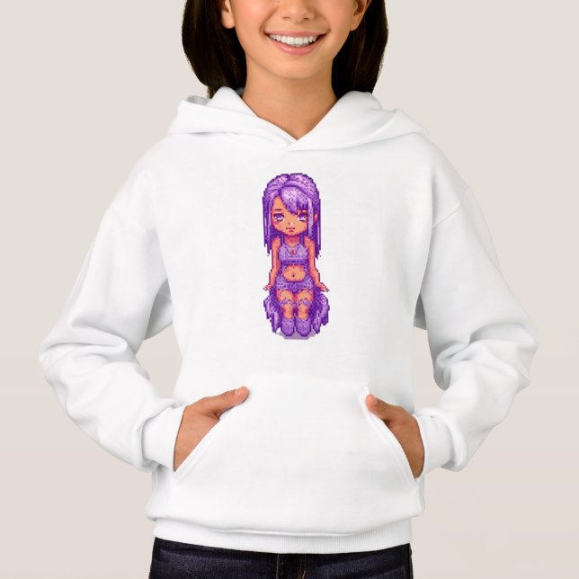 Chica morada linda   (Anverso)