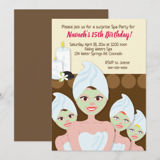 Chica/mujeres de las invitaciones de la fiesta de