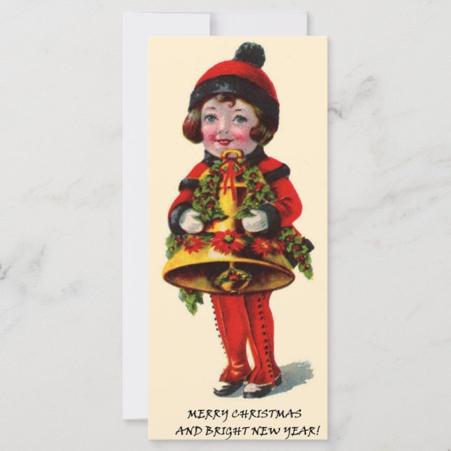 Chica navideño vintage (Anverso)