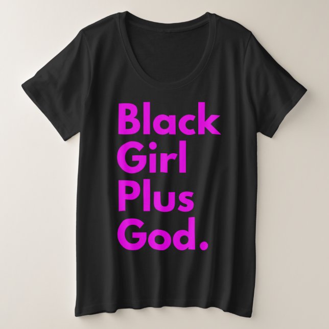 CHICA NEGRA MÁS DIOS (Anverso del diseño)