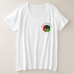 Chica negra panafricana mujer orgullo afro verde r