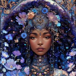 Chica Negra Reina Negra Arte Fantasía Diosa