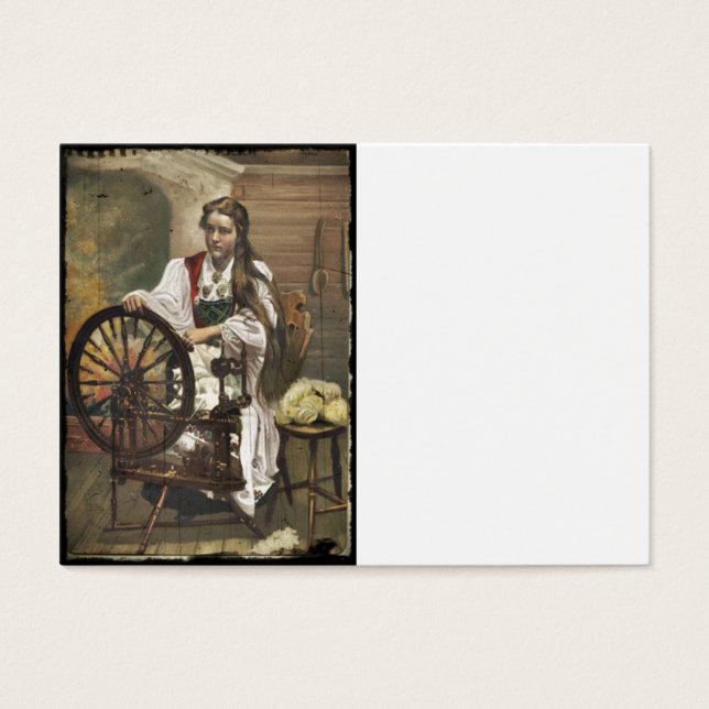 Chica noruego a rueda giratoria (Frente)