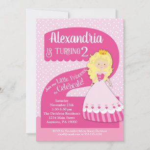 Chica novato de la invitación al cumpleaños de la 