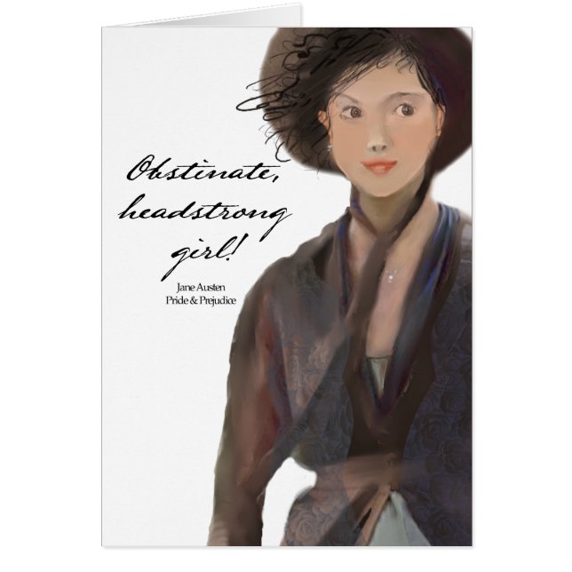 ¡Chica obstinado, testarudo!  Jane Austen (Frente)