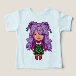 Chica pelo púrpura