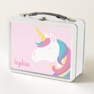 Chica personalizado lunar lindo del unicornio