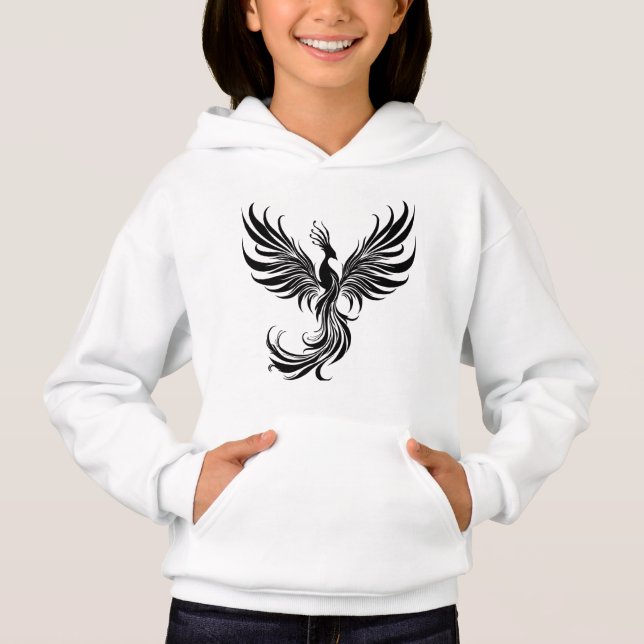 Chica Phoenix - Auge en Hoodie de Estilo (Anverso)