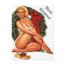 Chica Pinup de Navidad Vintage