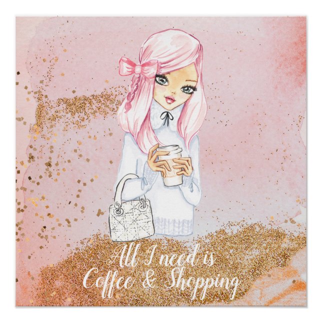 chica planner poster print (Anverso)