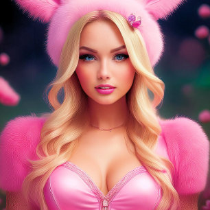 Chica Princesa Hermosa camiseta conejita