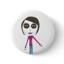 Chica principal grande del botón