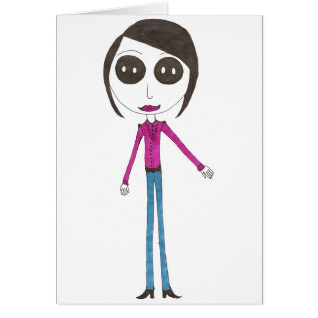 Chica principal grande del botón (Frente)