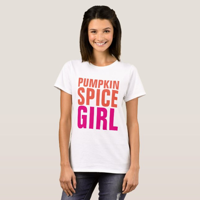 CHICA PUMPKIN SPICE, camisetas graciosas (Anverso completo)