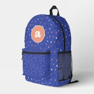 Chica Purple Heart Monograma Imprimir Cortar bolsa