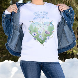 Chica que ama a las libélulas sudaderas