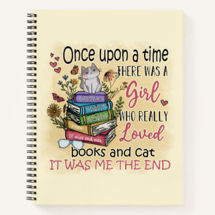 Chica que ama los libros y los gatos