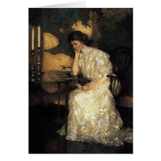 Chica que juega el solitario