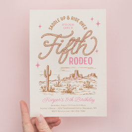 Chica Quinto Invitación al cumpleaños del Rodeo