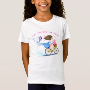 Chica Romántica con Camiseta de Bicicleta - Tu Tex