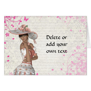 Chica rosa de verano