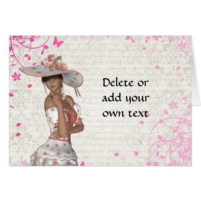 Chica rosa de verano (Anverso (Horizontal))