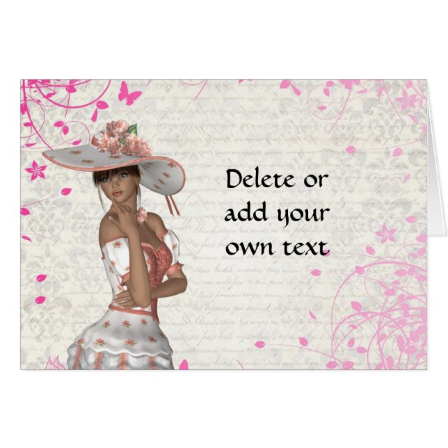 Chica rosa de verano (Anverso (Horizontal))