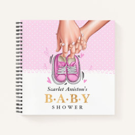 Chica Rosa Shoes Libro de Invitado de Baby Shower