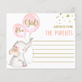 Chica Rosa: tarjeta de consejos para elefantes