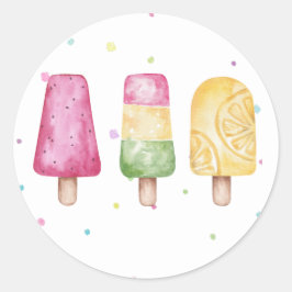 Chica rosa verano Sello para sobres de cumpleaños