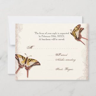 Chica Rosa victoriano anticuado Baby Shower RSVP
